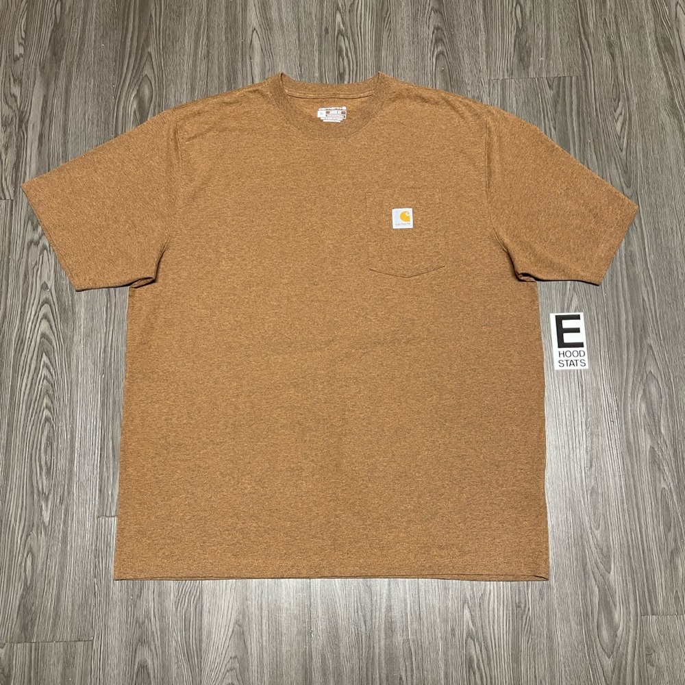 Carhartt Loose Fit Tan Mens Size XL T-Shirt - Picture 4 of 12